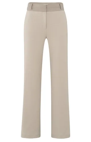 Yaya - Jersey-Hose mit weitem Bein beige - Gr. - 38
