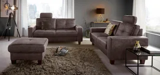 Home affaire 3-Sitzer "Varese" mit Kreuznaht und Federkern