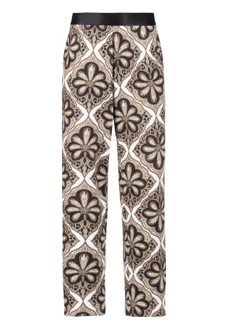 tuzzi - Hosen GOLDEN OASIS mit Elastikbund café au lait/ecru/schwarz - Gr. - 46