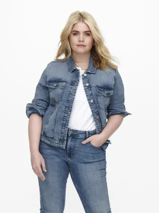 ONLY CARMAKOMA - CARWESPA LS JACKET LIGHT BLUE DNM NOOS Light Blue Denim - Gr. - 42