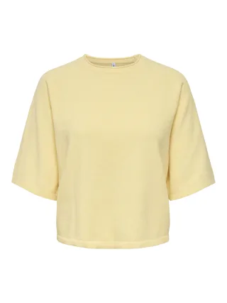 ONLY - ONLLOYAL 2/4 O-NECK KNT NOOS Sunlight - Gr. - XL