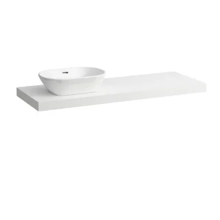 Laufen Waschtisch-Platte LANI 495x1370x65 mit Aussschnitt links H4046821122601