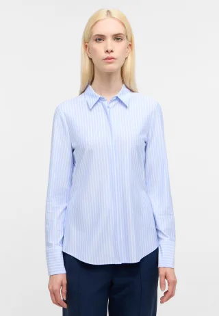 ETERNA - Japanese Knitted Single-Jersey Langarm hellblau - Gr. - 40/Langarm