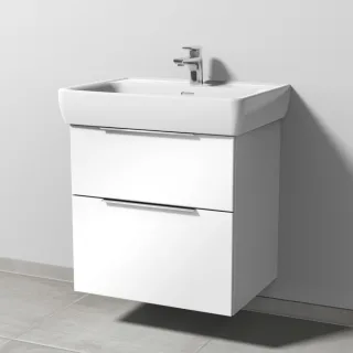 Sanipa 3way Waschtischunterbau zu Laufen Pro A Waschtisch mit 2 Auszügen, Weiß-Glanz UF75778