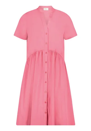 Robe Légère - Hemdblusenkleid pink peach - Gr. - 44