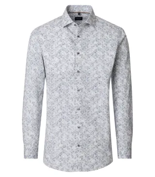 VENTI - Businesshemd silber - Gr. - 44