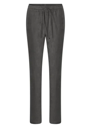 GOLDNER 2-in-1-Hose "Freizeithose SARA in Veloursleder-Optik"