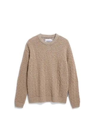 Armedangels - DAAKO silver melange tweed-true camel - Gr. - M