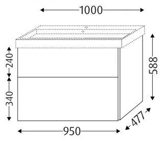 Sanipa Waschtischunterbau mit Auszügen 3way BR49848
