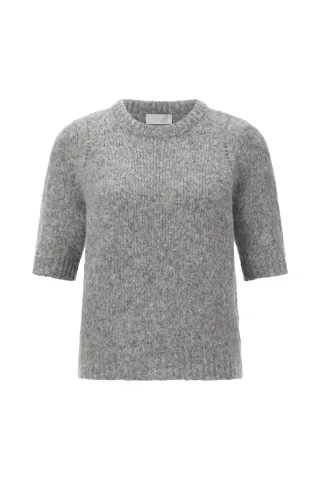 Rich & Royal - Cozy Crew Short Sleeved silver mist - Gr. - L