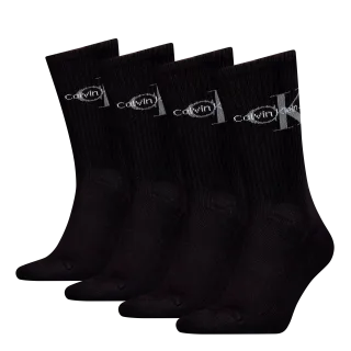 Calvin Klein Jeans Socken "CKJ MEN SOCK 4P MONOGRAM ECOM" 4 Paar, mit Logo am Schaft