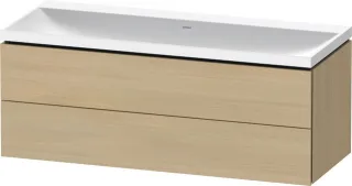 Duravit L-Cube c-shaped Set wandhängend Mediterrane Eiche Matt 1200x480x480 mm - LC6953N71710000 LC6953N71710000