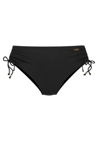 LASCANA - LASCANA Bikinihose mit Raffung black - Gr. - 40
