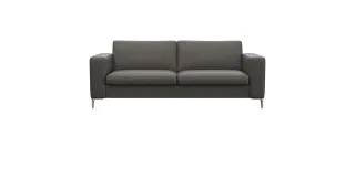 FLEXLUX 2,5-Sitzer "Fiore, super Sitzkomfort durch Kaltschaum," breite Armlehnen, Füße Alu+ Eiche