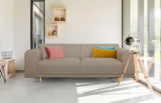 OTTO home 3-Sitzer "Maroon" in skandinavischem Design, mit losen Kissen