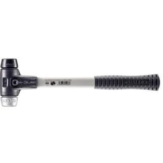 HALDER SIMPLEX - Schonhammer mit verstärktem Tempergussgehäuse und Fiberglasstiel, Gummikomposition - 3729.030