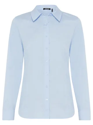 Olsen - Blouse Woven Long Sleeves lovely blue - Gr. - 46
