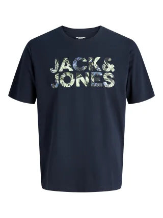 JACK&JONES - JJEJEFF LOGO TEE SS SN sky captain - Gr. - M
