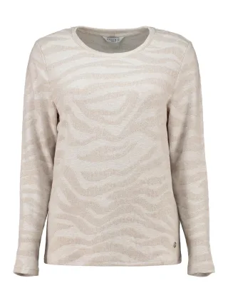 Zabaione - Pullover Ty44ra nature mel - Gr. - XL