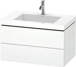 Duravit L-Cube c-bonded Set wandhängend Weiß 800x480x500 mm - LC6927O8484 LC6927O8484