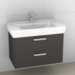 Artiqua 415 Waschtischunterschrank für Pro A 813956 Stahlgrau, 415-WU2L-L28-7142-88 415-WU2L-L28-7142-88