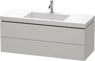 Duravit L-Cube c-bonded Set wandhängend Betongrau Matt 1200x480x500 mm - LC6929O0707 LC6929O0707