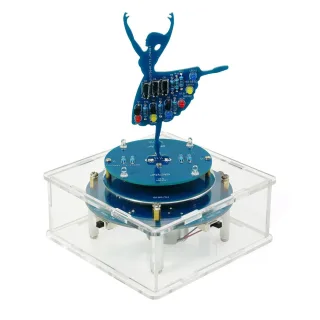 DC 5V Rotating Music Box Ballet Girl Circuit Board Production Soldering Practice Parts DIY Electronic Kit
