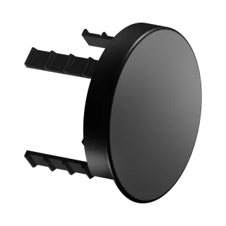 KEUCO Black Selection Abdeckblende für Rohrunterbrecher, rund, schwarz matt 59949370001