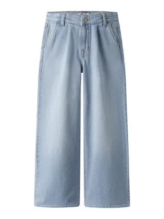 NAME IT - NKFBELLA WIDE HW PL JEANS 3020-AZ L NOOS Light Blue Denim - Gr. - 128