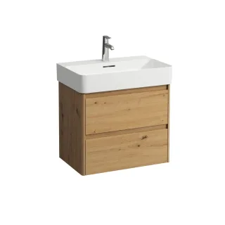LAUFEN Waschtischunterschrank BASE 2.0 400x621x515 2 Schubl m. Griffmulde f.WT H810284 wildeiche, H4 H4113921082671