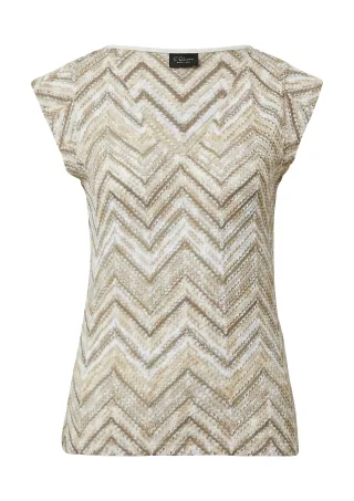 s.Oliver BLACK LABEL - T-Shirt beige - Gr. - 46