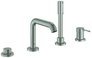 GROHE 4-Loch-Einhand-Wannenkombination Essence supersteel, 25251DC1 25251DC1