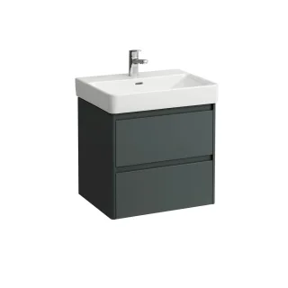 LAUFEN Waschtischunterschrank BASE 2.0 446x572x515 2 Schubl m. Griffmulde f.WT H810963 verkehrsgrau, H4112721082661