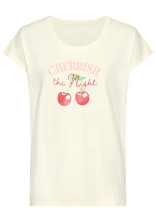 LASCANA - Vivance Dreams VD T-Shirt ecru - Gr. - 40/42