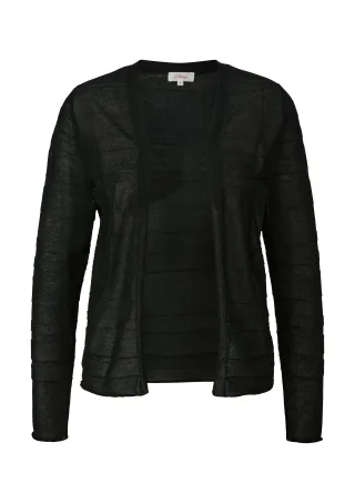 s.Oliver - Strickjacke schwarz - Gr. - 42