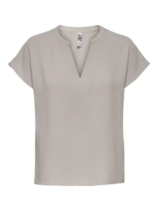 JDY - JDYLION LIFE S/S TOP WVN NOOS chateau gray - Gr. - 36