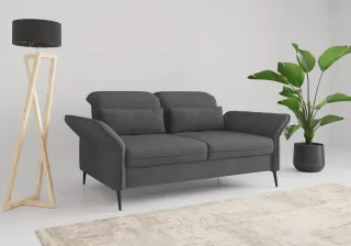 sit&more 3-Sitzer "Emely, inkl. Sitztiefenverstellung" wahlweise mit Bettfunktion, Kopf- & Armteilverstellung