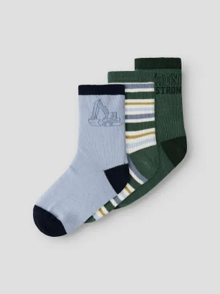 NAME IT - NMMSIRIUS 3P SOCK bistro green - Gr. - 28/30
