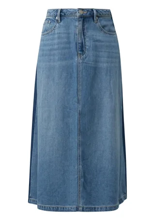 s.Oliver Red Label - Ausgestellter Midi-Jeansrock aus Lyocellmix blau - Gr. - 34