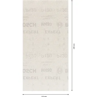 Bosch EXPERT M480 Schleifnetz für Schwingschleifer, 115 x 230mm, 50-tlg., K12 - 2608900772
