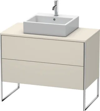 Duravit XSquare Konsolenwaschtischunterbau bodenstehend Taupe Matt 1000x548x778 mm - XS492109191 XS492109191
