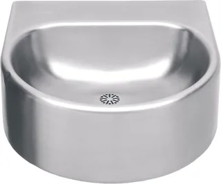 KWC Aquarotter Einzelwaschtisch, ANIMA, Edelstahl, 460x230x410 mm, ohne Hahnbank, 2000102712 2000102712