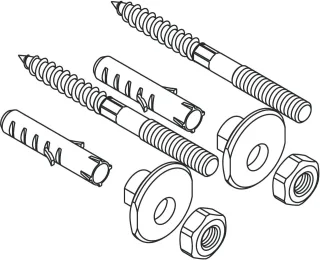 Hansgrohe Befestigungssatz Waschbecken wandhängend, 95678000 95678000
