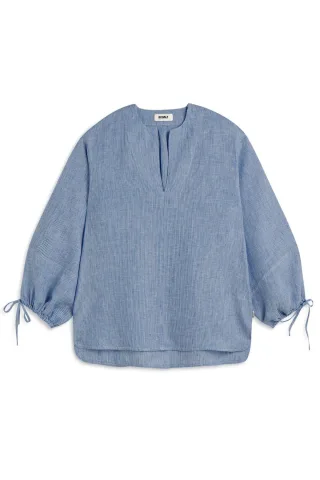 ecoalf - Bluse - Jena Stripes blau - Gr. - M
