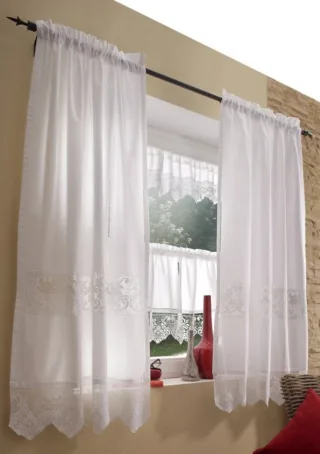 HOSSNER - ART OF HOME DECO Gardine "Dachstein" Stangendurchzug 2 Stk. tlg. HxB: 150x90