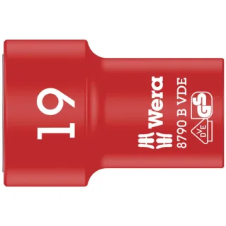 Wera 8790 B VDE Zyklop-Steckschlüsseleinsatz, isoliert, mit 3/8"-Antrieb - 05004963001