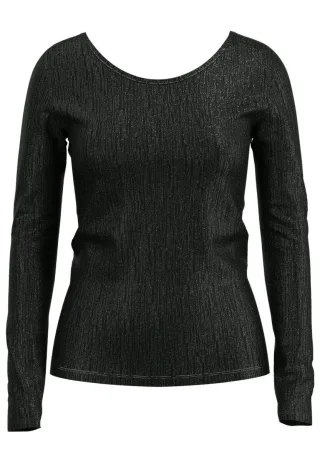 Selected - Top mit Rückenausschnitt - Slfanita schwarz - Gr. - S