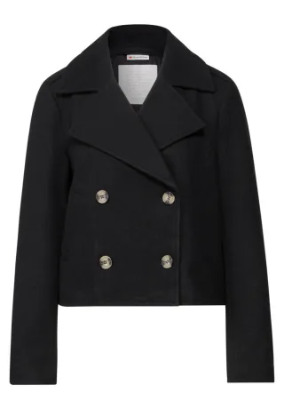 Street One - Kurzer Trenchcoat schwarz - Gr. - 42