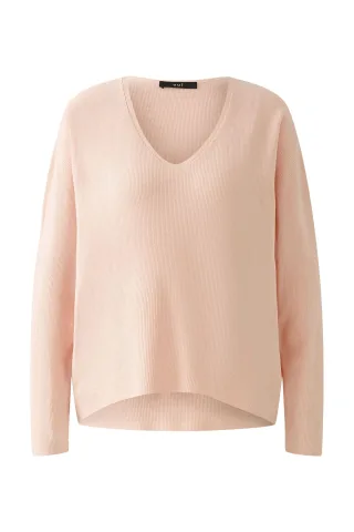 Oui - Pullover Viskosemischung peach whip - Gr. - 42
