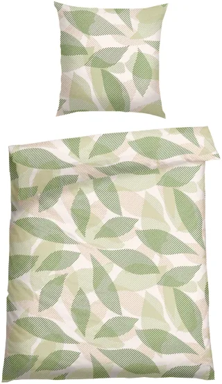 Schiesser Bettwäsche "Lea aus weicher Baumwolle mit einem aufwändigen Grafikdesign" 2 Stk. MADE IN GREEN by OEKO-TEX